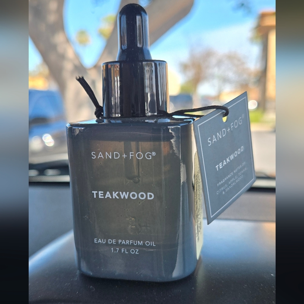 Sand + Fog Teakwood 50ml Eau De Parfum Oil Dropper, New Unisex